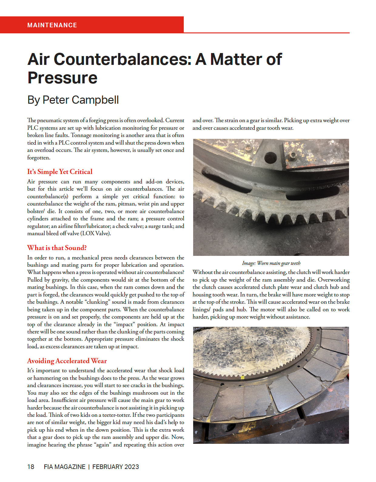 Air Counterbalances: A Matter of Pressure