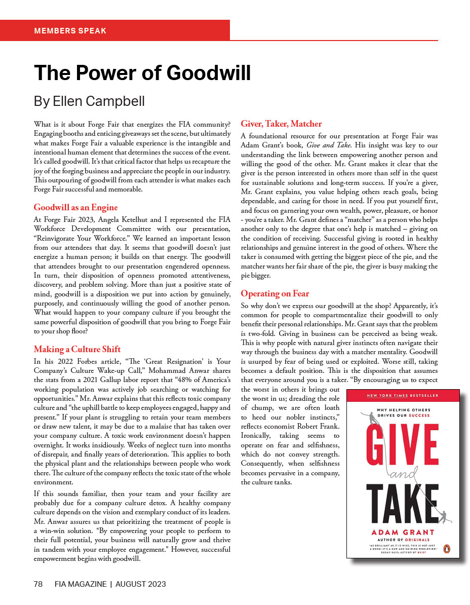 The Power of Goodwill
